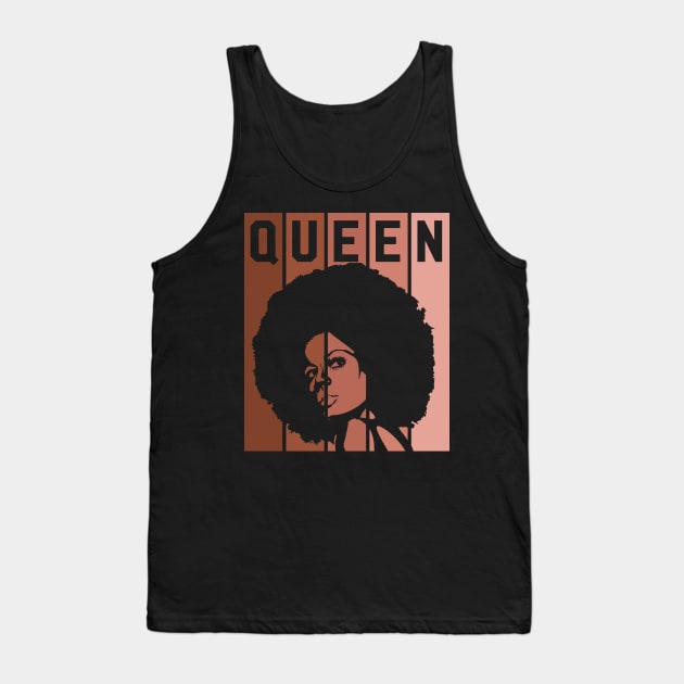 Black Queen Black Girl Magic Black Girls Melanin Gift Tank Top by JackLord Designs 